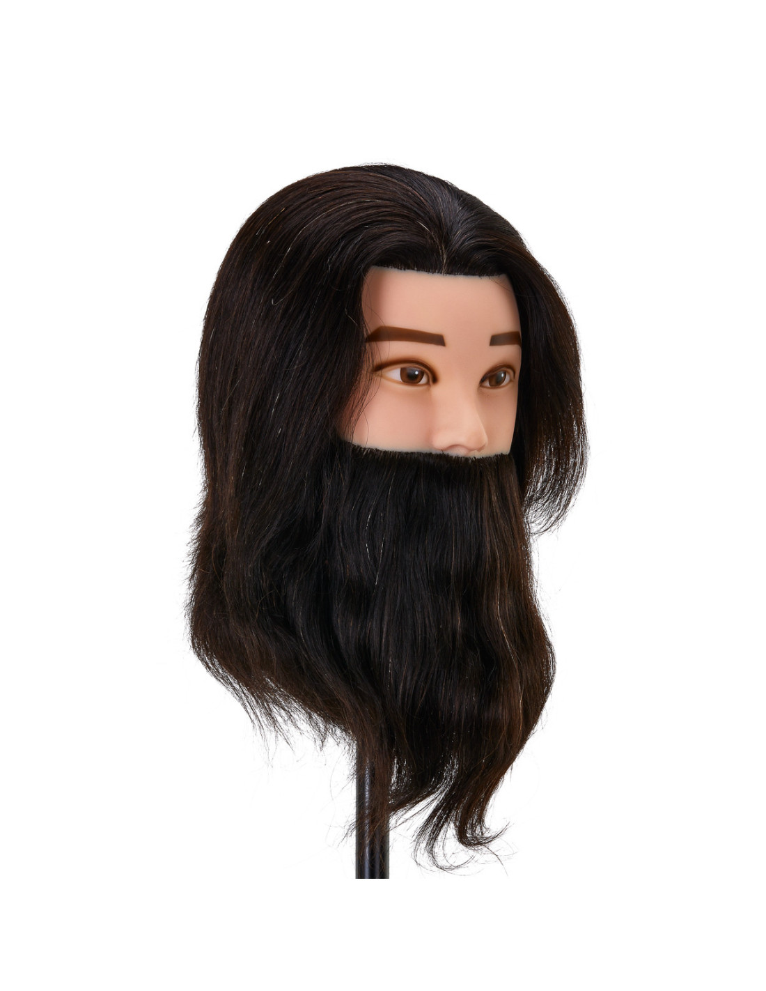 Główka treningowa z brodą friedzjerska Gabbiano WZ4 naturalne włosy, cor 1H, długość 8+6 