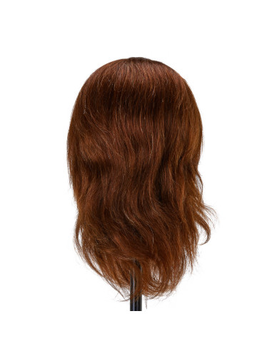 Główka treningowa z brodą frizjerska Gabbiano WZ4 naturalne włosy, colore 4H, długość 8+6 