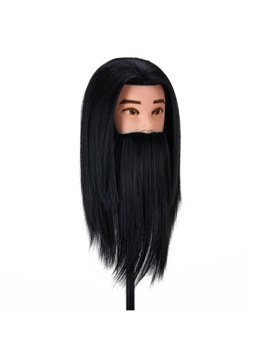 Główka treningowa z brodą frizjerska Gabbiano WZ4 syntetyczne włosy, color 1H, długość 8+6 