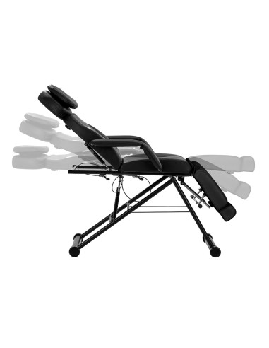 Fotel kosmetyczny Azzurro 563S pedi czarny 