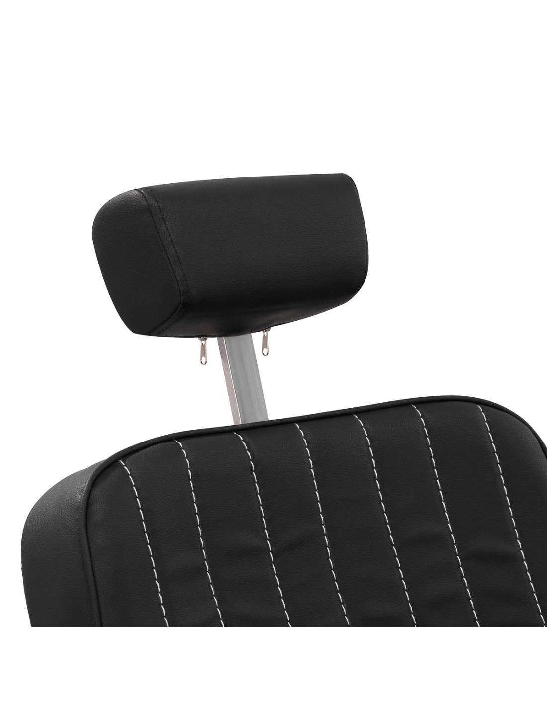 Gold Line Zwarte Kappersstoel – Couture Elegantie & Premium Afwerkingen