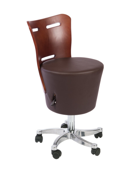 Hocker mit Rädern HZ-6055E Pulc Holzhocker