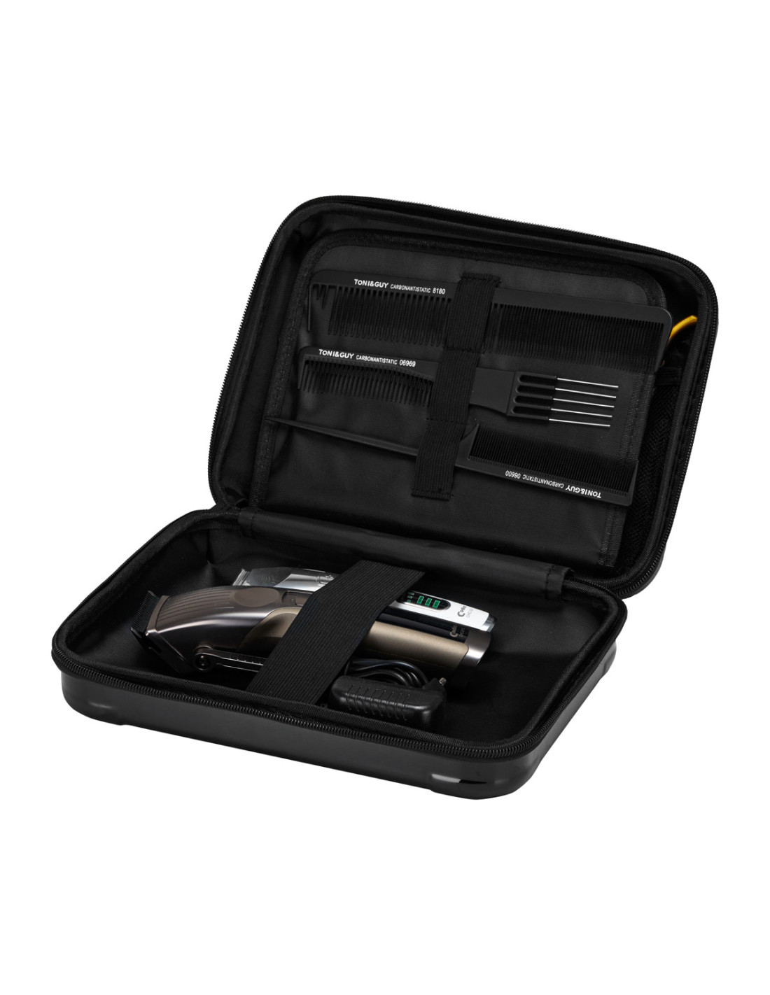 Petite valise de barbier noire 