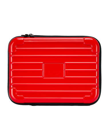 Kuferek walizka fryzjerska barberska czerwona 