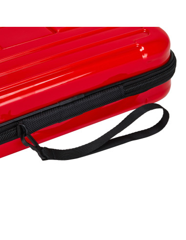 Kuferek walizka fryzjerska barberska czerwona 
