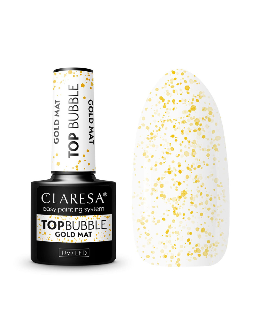 Claresa Top Bubble gold Matt No wipe -5g 