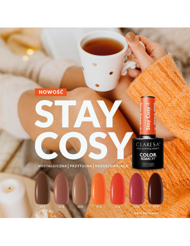 Claresa lakier hybrydowy Stay Cozy 4 -5g 