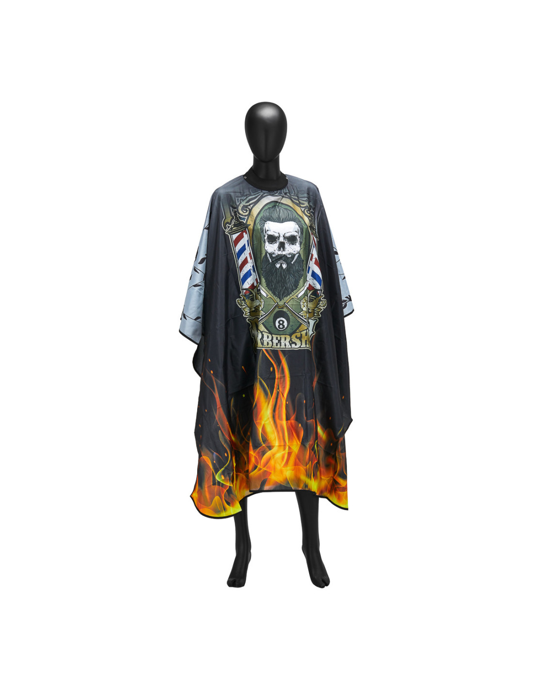 Peleryna barberska z gumowym kołnierzem J-455 