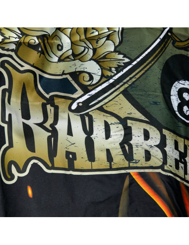 Peleryna barberska z gumowym kołnierzem J-455 