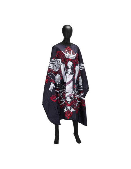 Peleryna barberska z gumowym kołnierzem J-457 