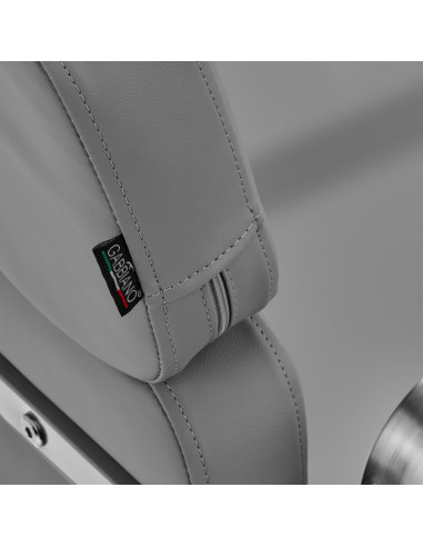 Gabbiano Porto grauer Friseurstuhl sm {attributes}