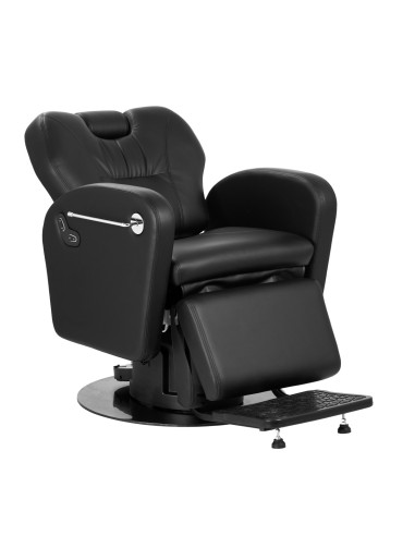 Fotel fryzjerski G&B Baron Electric – czarny, z napędem Executive & Comfort