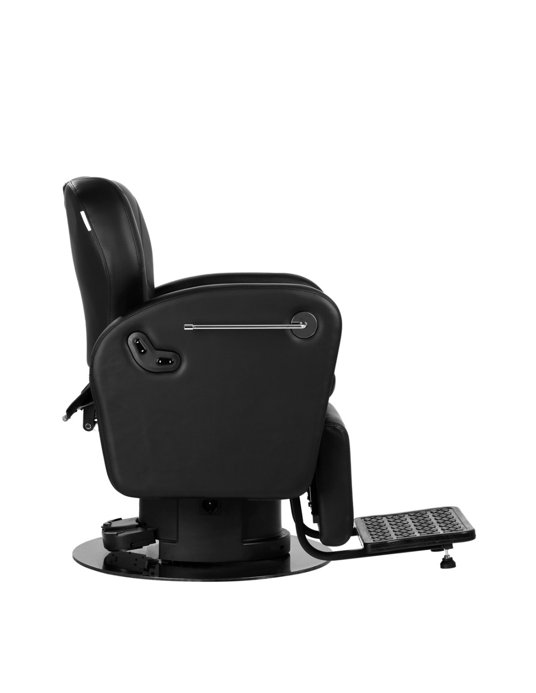 Cadeira de barbeiro elétrica G&B Baron – Motorização executiva e confortável preta