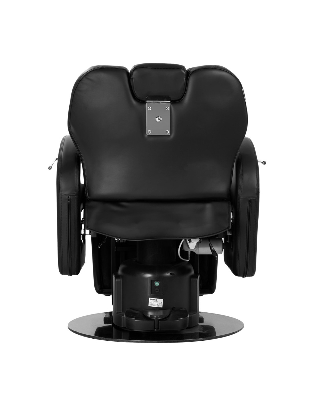 Cadeira de barbeiro elétrica G&B Baron – Motorização executiva e confortável preta