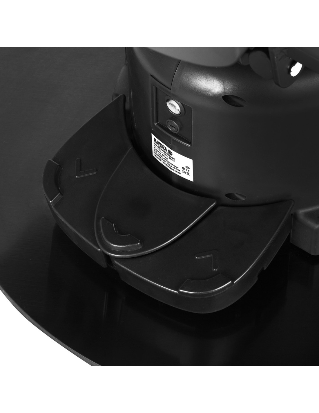 Black Electric Barber chair with High Precision Motorized Adjustments 