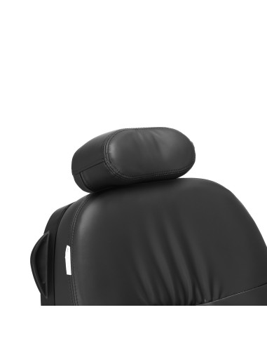 Fauteuil Barbier Électrique Noir avec Réglages Motorisés Haute Précision 