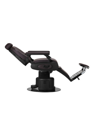Brown Electric Barber chair – High Precision Motorized Adjustments 