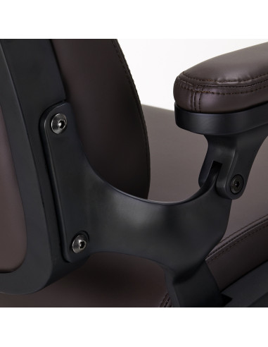 Fauteuil Barbier Électrique Brun – Réglages Motorisés Haute Précision 