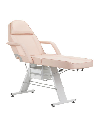 Fotel kosmetyczny Basic 202 z kuwetami różowy 