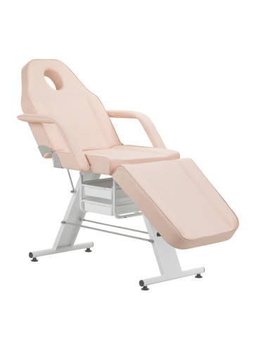 Fotel kosmetyczny Basic 202 z kuwetami różowy 