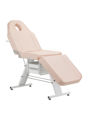 Fotel kosmetyczny Basic 202 z kuwetami różowy 