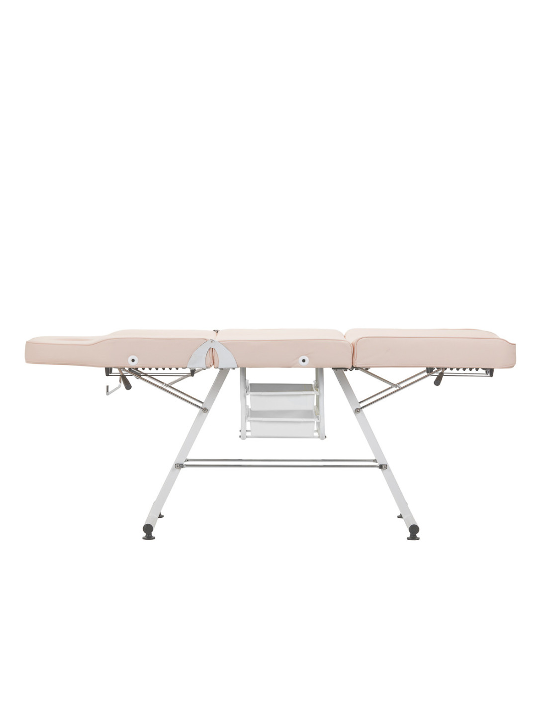 Fotel kosmetyczny Basic 202 z kuwetami różowy 