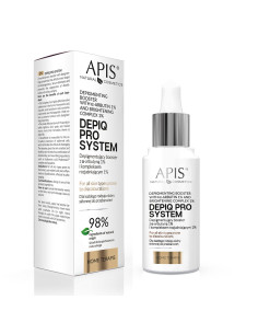 APIS DEPIQ PRO SYSTEM Depigmentierungsverstärker mit α-Arbutin 1 % und Aufhellungskomplex 1 % 30 ml