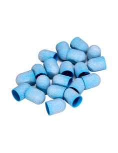 Exo blaue Med-Schleifkappe 13 mm / 150 20 Stück Med-Kappe