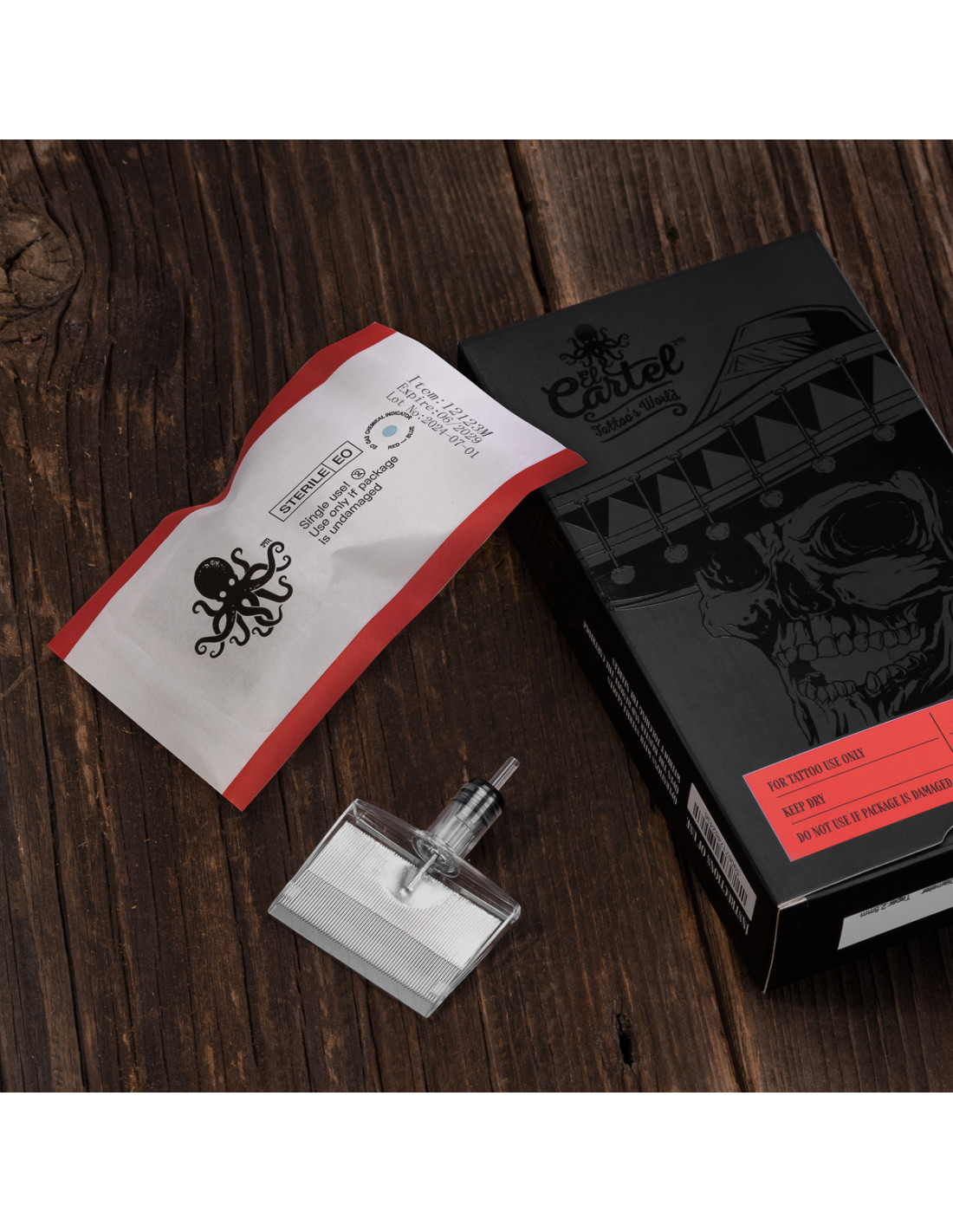 Tattoo cartridge El Cartel V2 - 0.35 123M ShortTaper 5szt. 