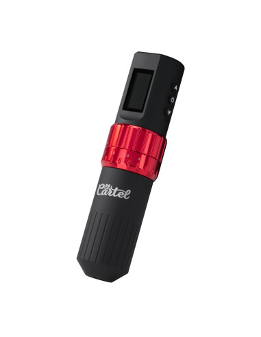 EL CARTEL VISPA Bezprzewodowa maszynka do tatuażu czarno/czerwona 