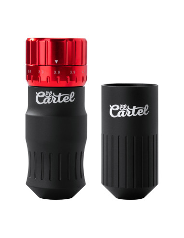 EL CARTEL VISPA Bezprzewodowa maszynka do tatuażu czarno/czerwona 