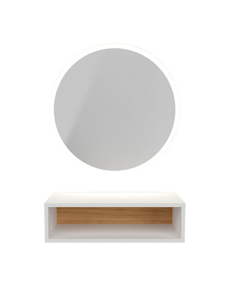 Miroir rond LED NASK - Élégance moderne pour votre salon