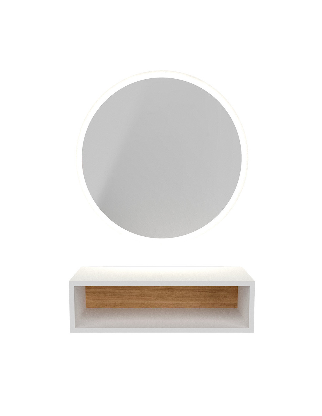 Miroir rond LED NASK - Élégance moderne pour votre salon