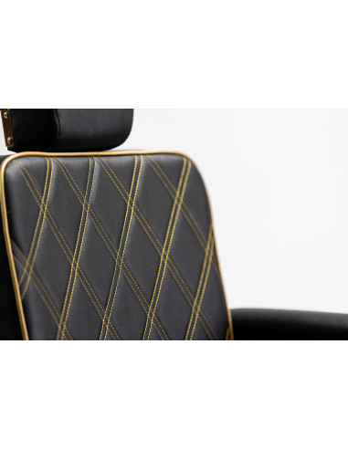 Maximus Gold & Black V2 Friseurstuhl – Gold Luxus & Pro Komfort