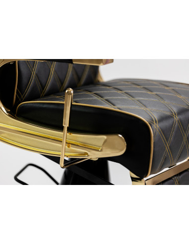  Fauteuil Barbier Maximus Or & Noir V2 – Luxe Doré & Confort Pro 