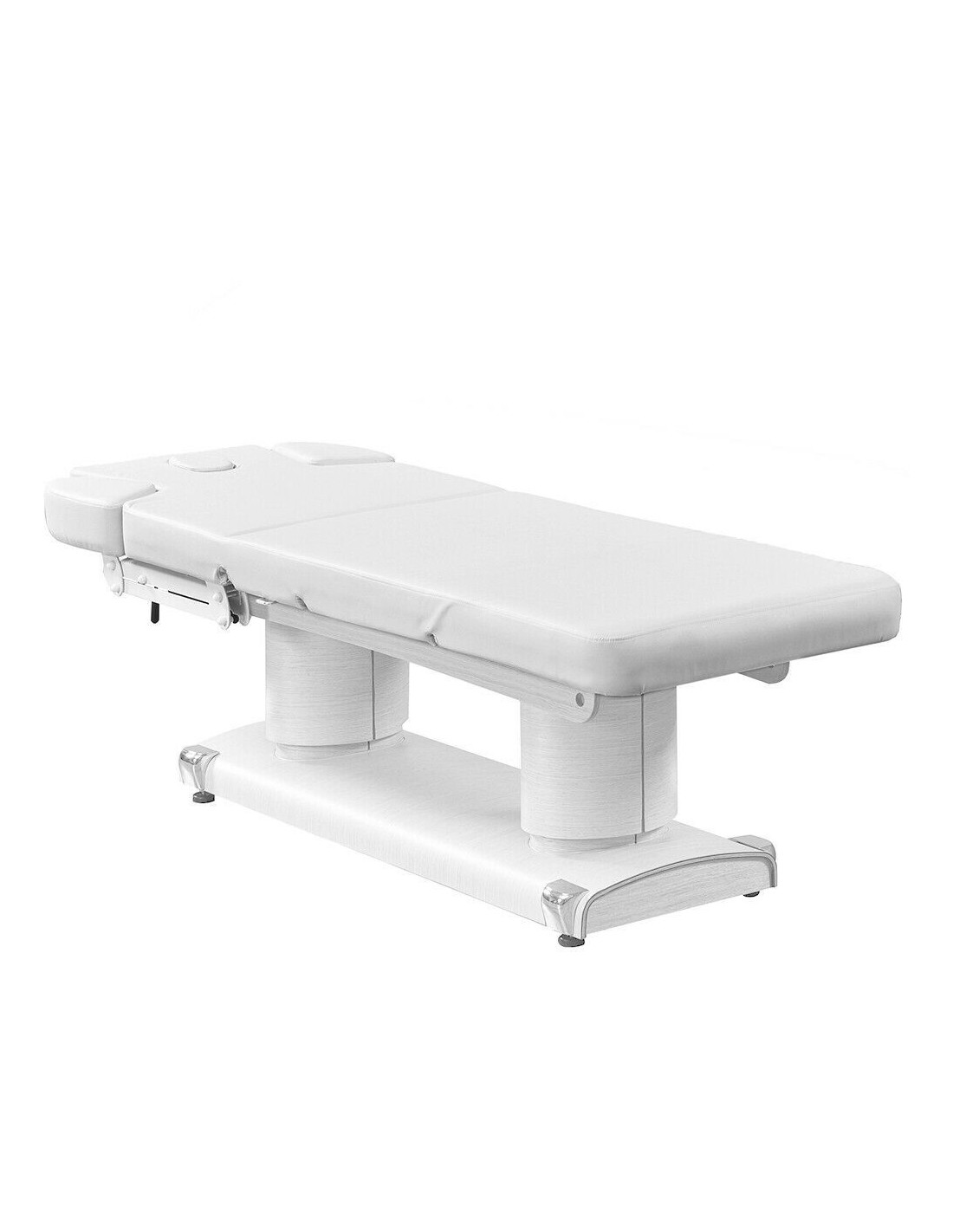 Lettino da spa elettrico con riscaldamento Qaus Warm in bianco