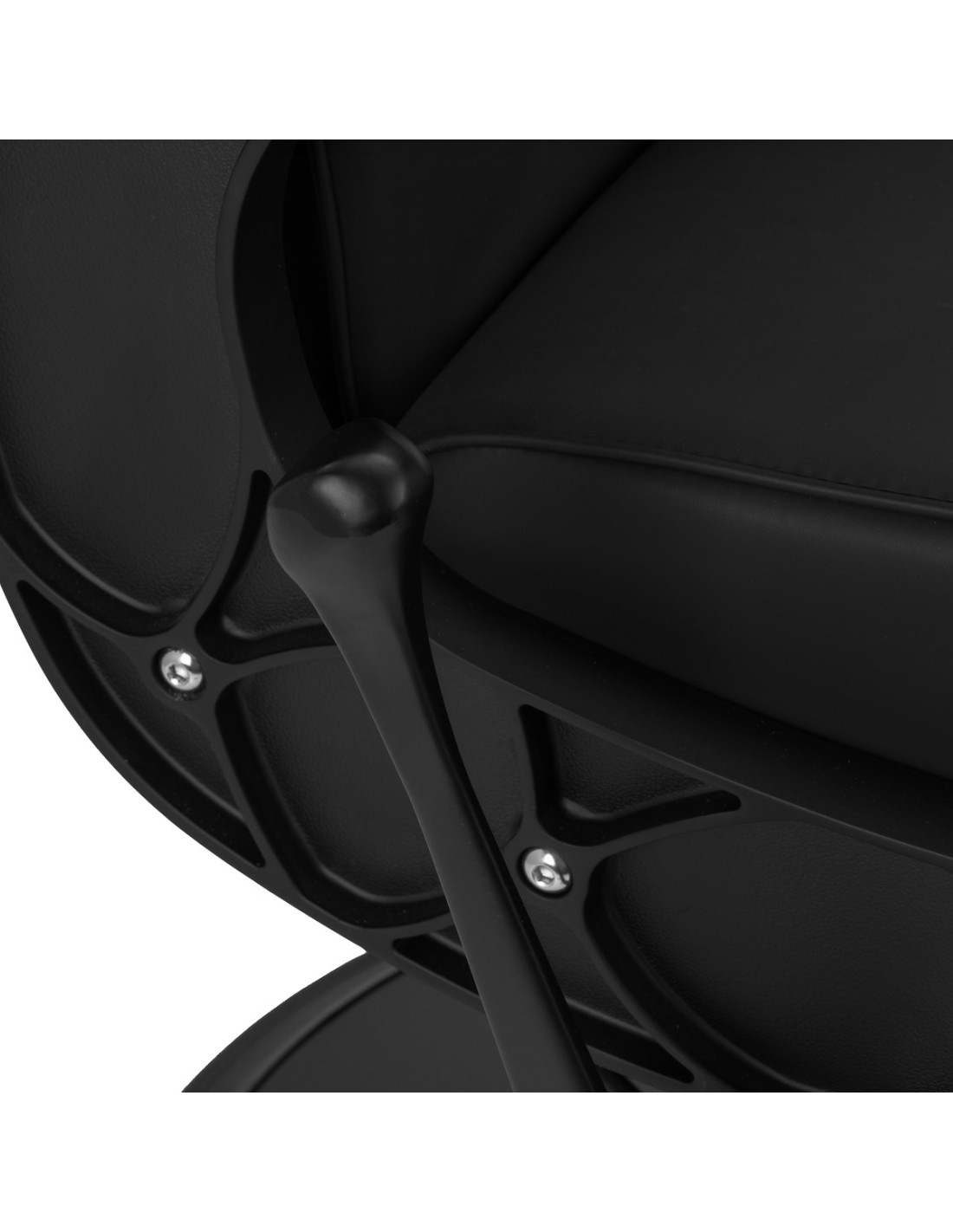 Poltrona da barbiere Milano Nero Precisione – Design italiano 