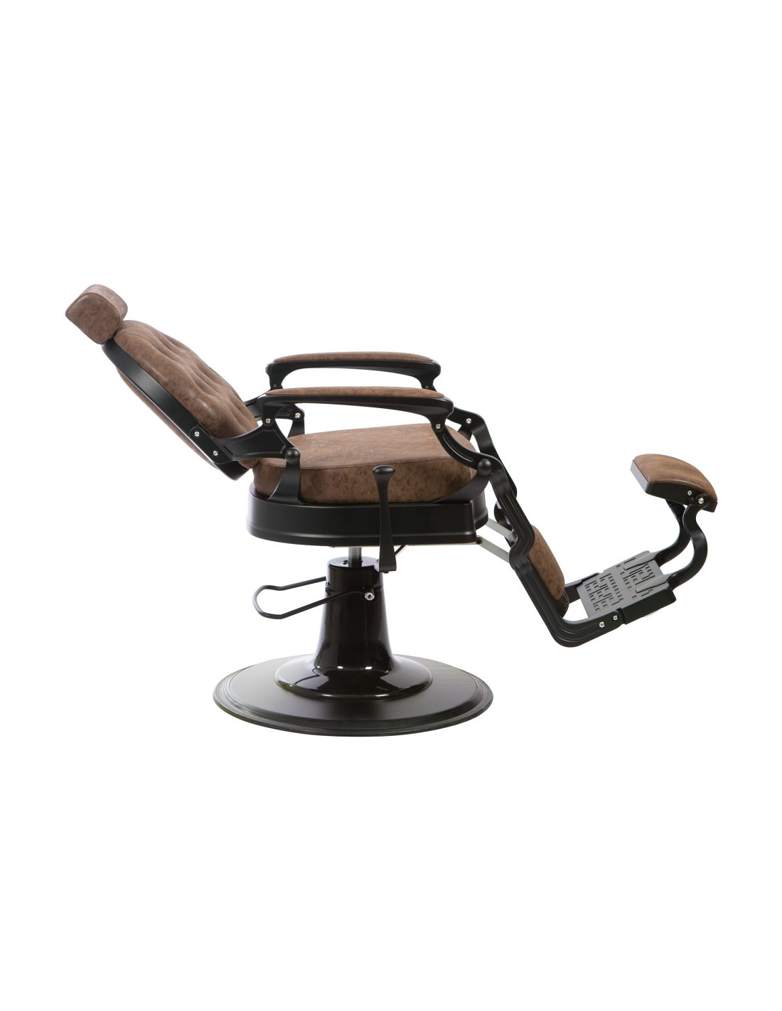 Florence Brown Barberstuhl – Authentischer Vintage 