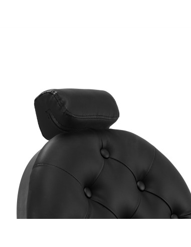 Sillón de barbero vintage Luxor NEGRO: elegancia clásica y comodidad profesional