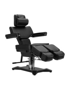 Fotel do tatuażu Pro Ink 604 w kolorze czarnym