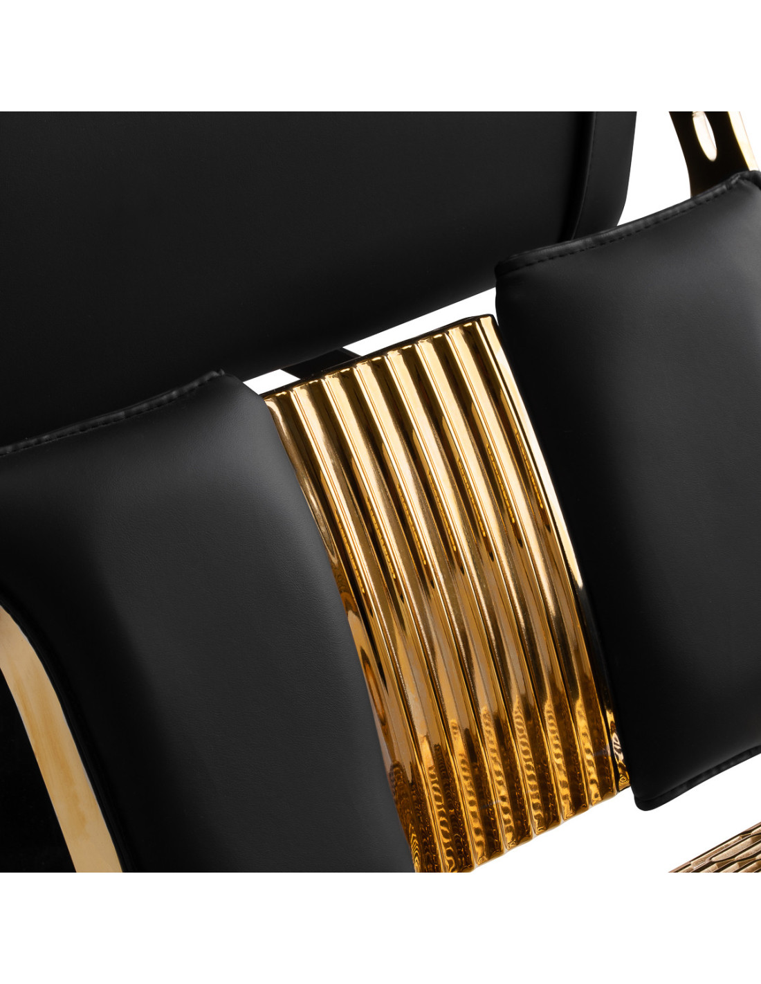 Cadeira de barbeiro Royal Prestige GOLD-BLACK – Luxo, conforto e controle total