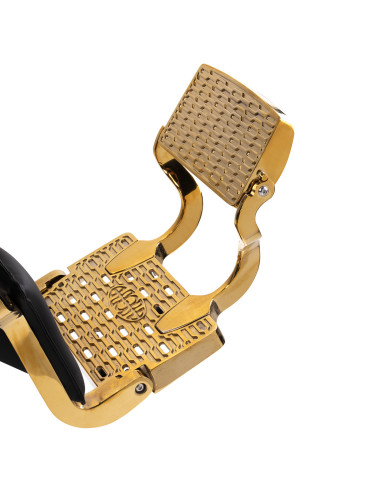 Royal Prestige GOUD-ZWARTE kappersstoel – Luxe, comfort en totale controle