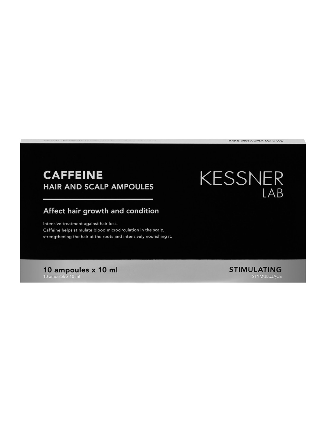 Set spazzola per capelli flessibile e fiale di caffeina Kessner 