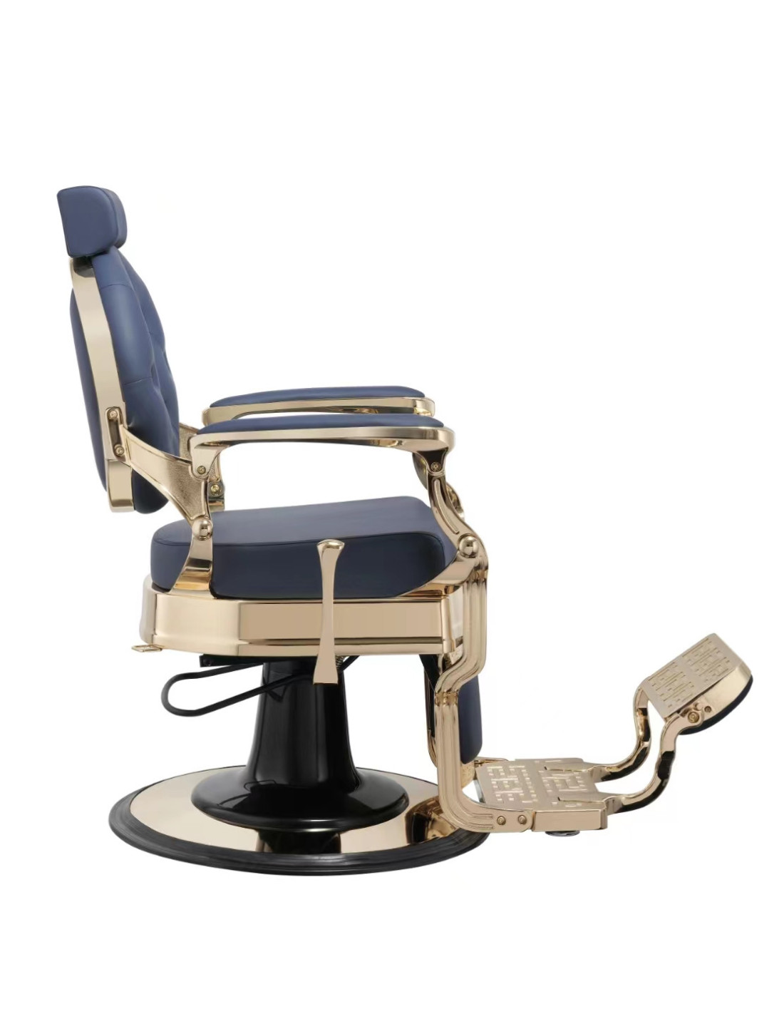 Florence Blue & Gold Barber chair – Chromatic Elegance & Professional Comfort 