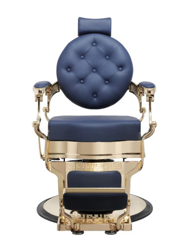 Friseurstuhl Florence in Blaugold 