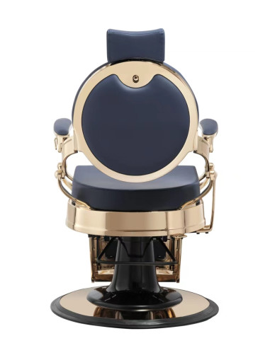 Florence Blue & Gold Barber chair – Chromatic Elegance & Professional Comfort 