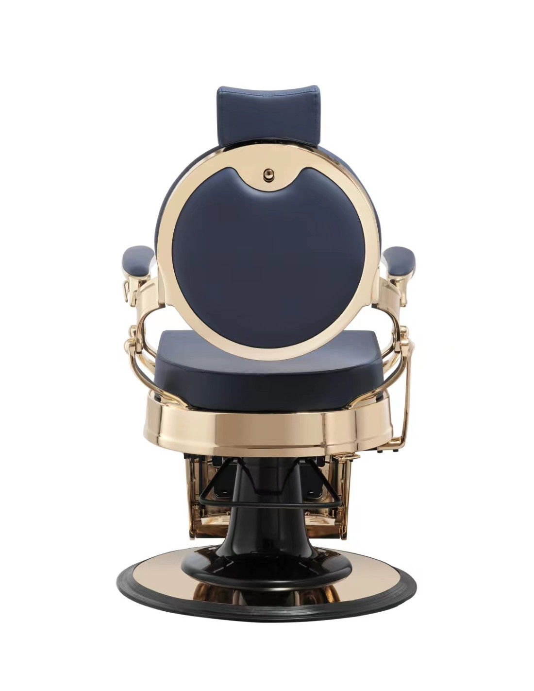Sillón de barbero Florence azul oro 