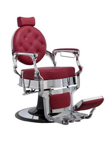 Sillón de barbero florencia rojo 