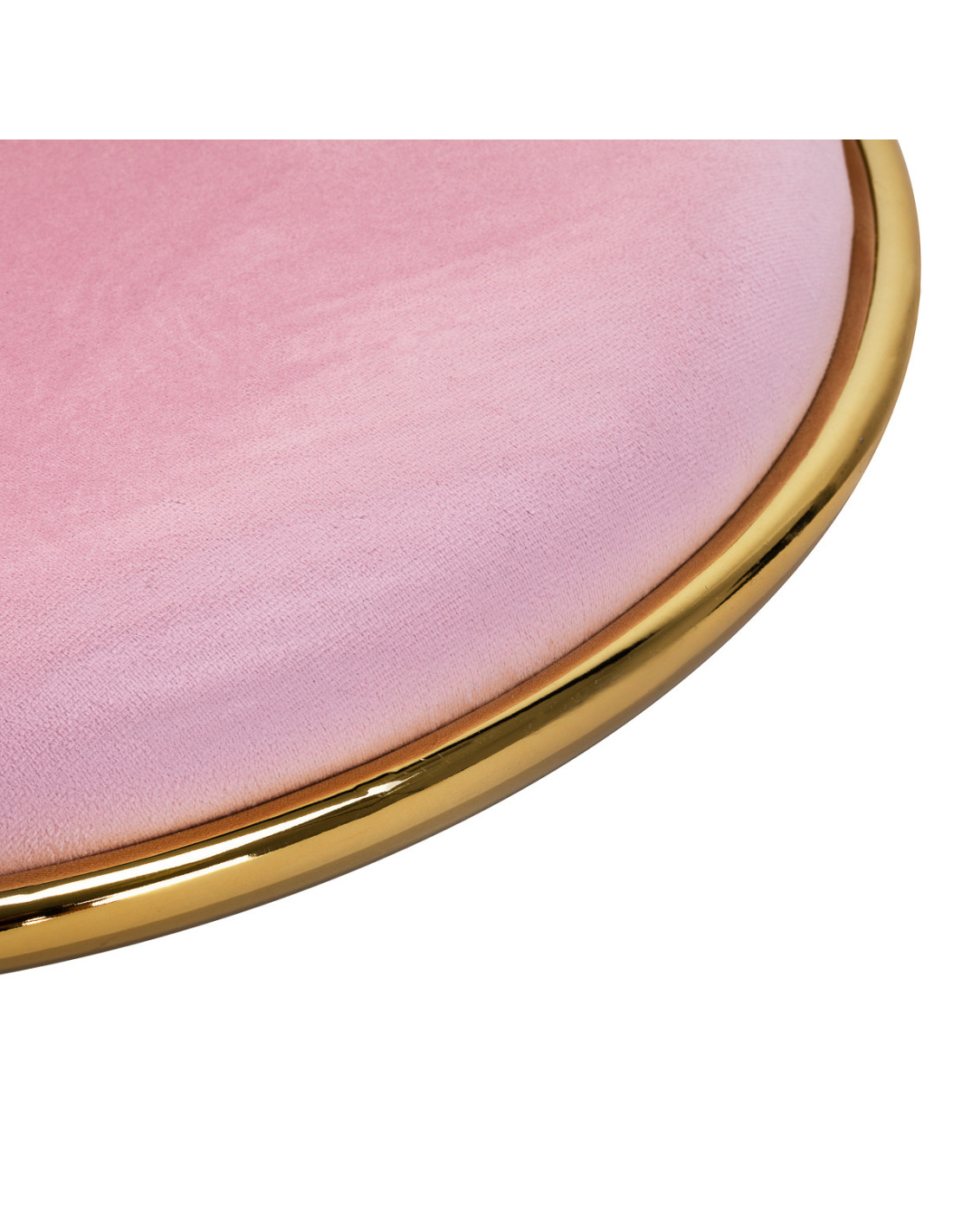 4Rico krzesło obbrotowe QS-GW01G aksamit różowe 