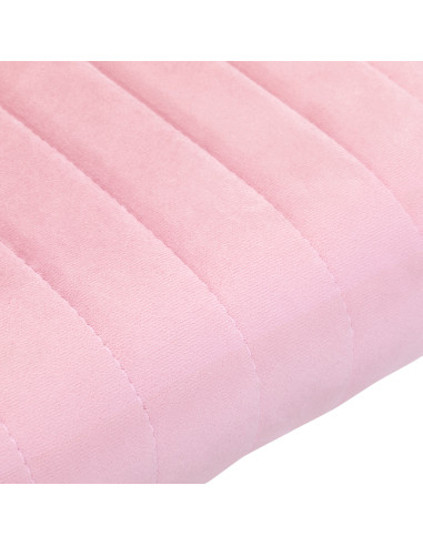 4Rico krzesło obbrotowe QS-OF212G aksamit różowe 